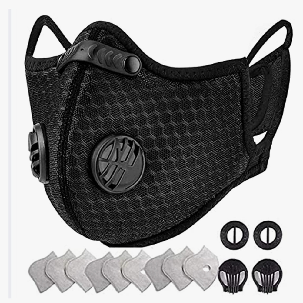 Sport mask with exhalation valves